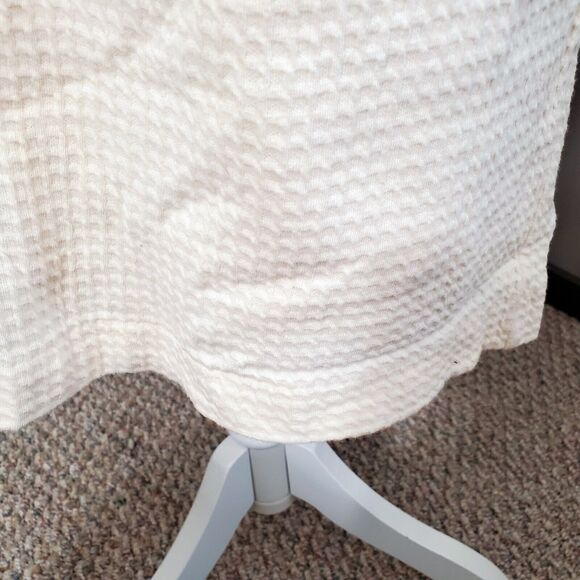 Anthropologie Deletta Dress Size XS Breakfasting Corsage Cream Waffle Knit Dance - Picture 8 of 12